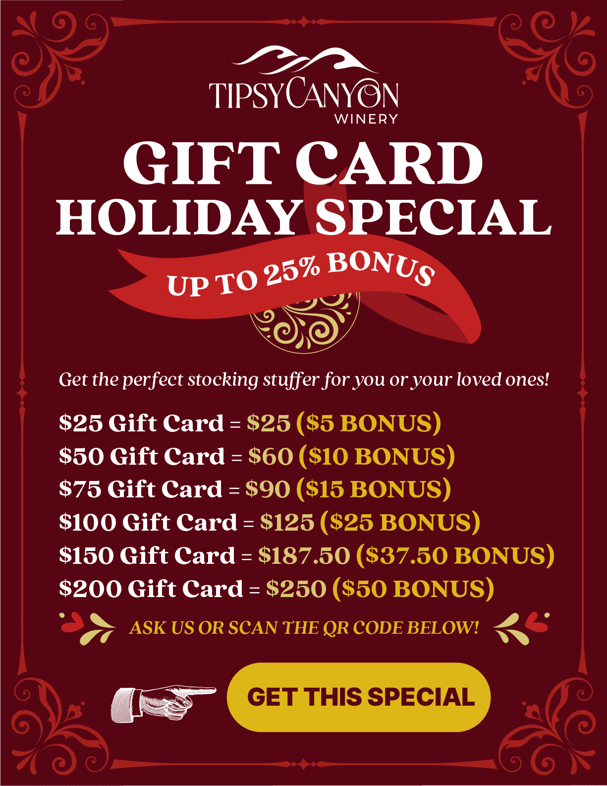 Gift card special